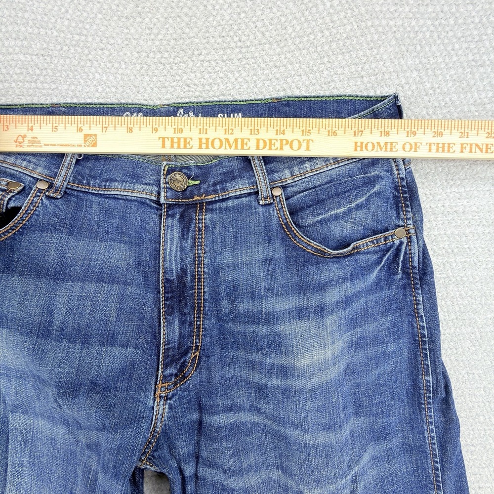 Wrangler Retro Jeans Mens 34x38 Slim Straight Cowboy Western Denim Workwear - Picture 8 of 10